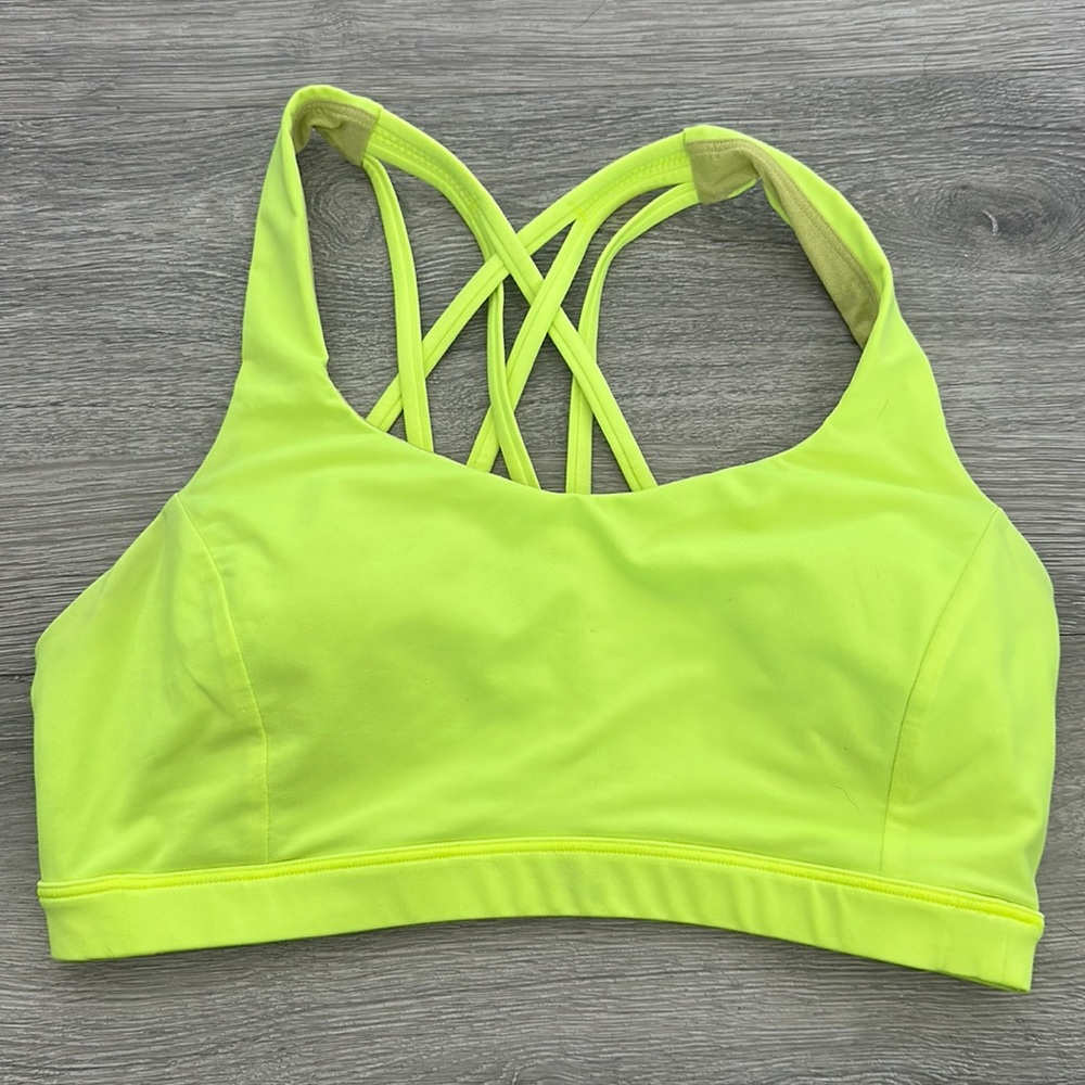 Lululemon Free To Be Serene Bra Highlight Yellow